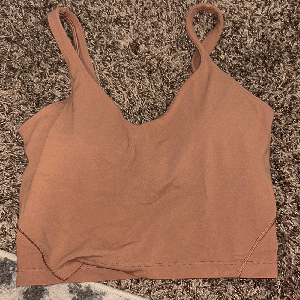Lulu Lemon Brown / Neutral Align Tank Size 6 BARELY WORN